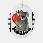 I Love Koalas Keramisch Ornament (Rechts)