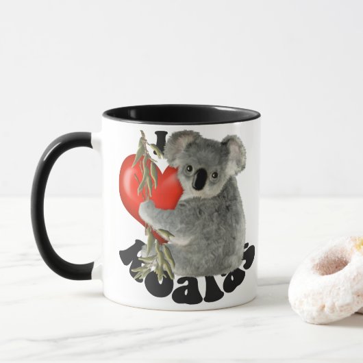 I Love Koalas Mok (Met donut)