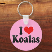 I Love Koalas Sleutelhanger (Voorkant)