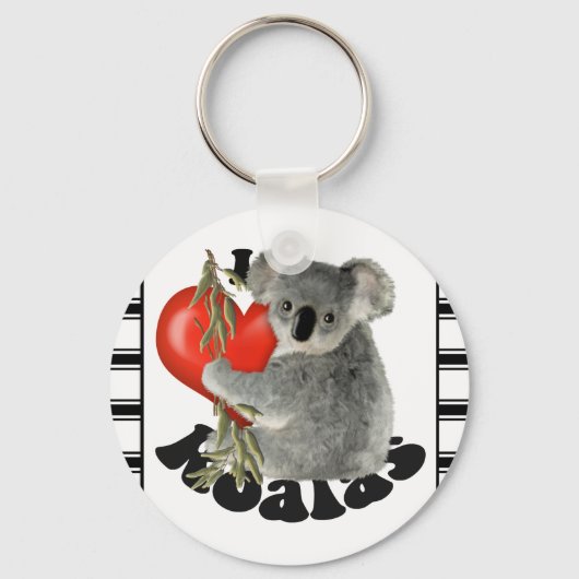 I Love Koalas Sleutelhanger (Voorkant)