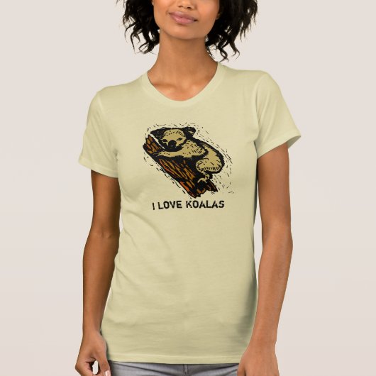 I Love Koalas T-shirt (Voorkant)
