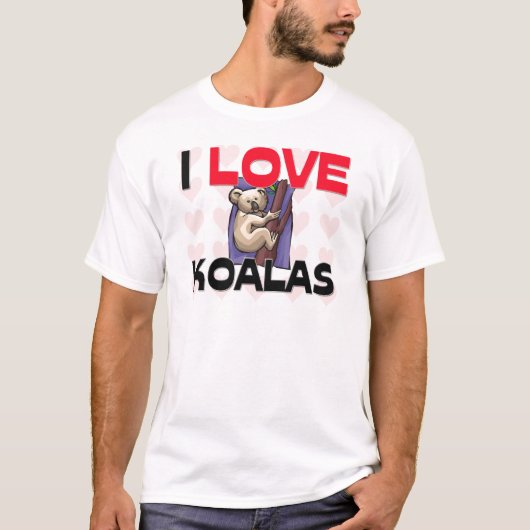 I Love Koalas T-shirt (Voorkant)