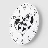 I Love Koe Wall Clock Grote Klok (Hoek)