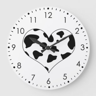 I Love Koe Wall Clock Grote Klok