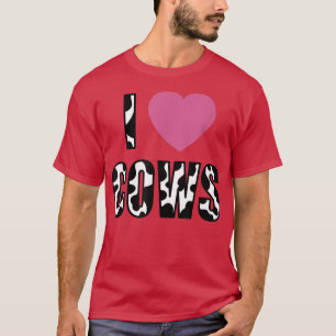 I Love Koeien Boerderij Animal Farming Funny Farme T-shirt