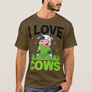 I Love Koeien Cattle Breeder Farmer Dairy Koe Calf T-shirt