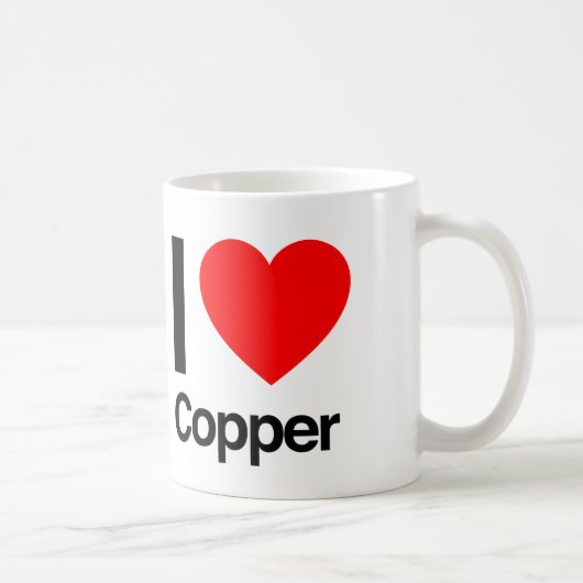 i-love koper koffiemok (Rechts)