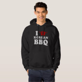 I Love Korean BBQ (고 기 구 이) Hoodie (Voorkant volledig)