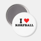 I Love Korfball Magneet (Voorkant / Achterkant)