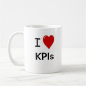 I Love KPIs I Heart KPIs Double Sided Koffiemok (Links)