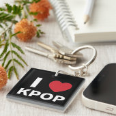 I Love Kpop Sleutelhanger (dual side) (Voorkant Rechts)