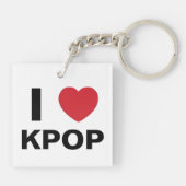 I Love Kpop Sleutelhanger (dual side) (Achterkant)