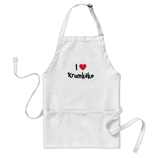 I Love Krumkake Schort (Voorkant)