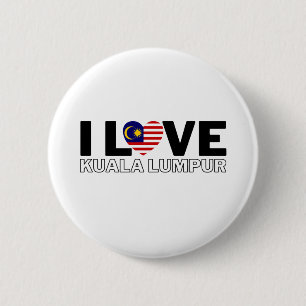 I LOVE KUALA LUMPUR - For real Kuala Lumpurians! Ronde Button 5,7 Cm