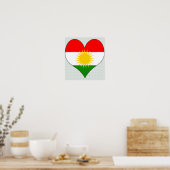 I Love Kurdistan Poster (Keuken)