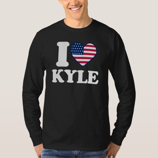 I love Kyle I heart Kyle T-shirt (Voorkant)