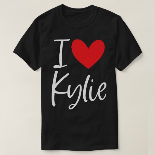 I Love Kylie Name Personalized Girl Woman Bff Frie T-shirt (Design voorkant)