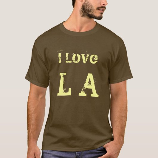 I Love L A T-shirt (Voorkant)
