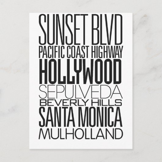 I Love LA Briefkaart (Voorkant)