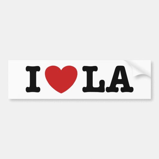 I Love LA Bumpersticker (Voorkant)