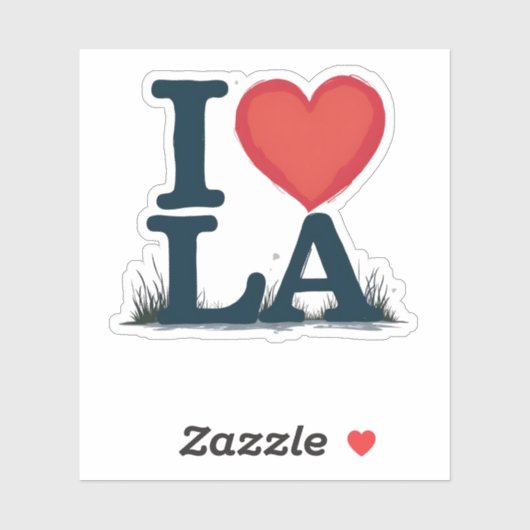 I love LA Sticker (Vel)