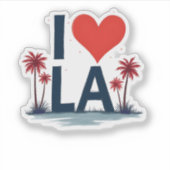 I love LA Sticker (Voorkant)