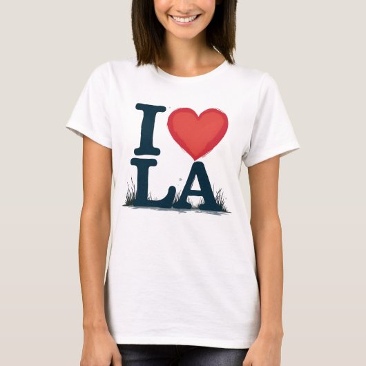 I love LA T-shirt (Voorkant)