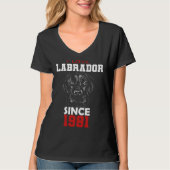 I love labrador since 1981 t-shirt (Voorkant)