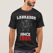 I love labrador since 1985 t-shirt (Voorkant)