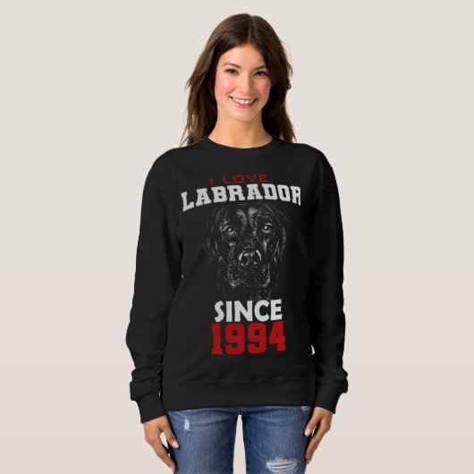 I love labrador since 1994 trui (Voorkant volledig)