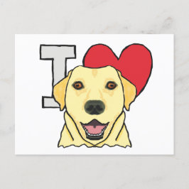 I Love Labradors Briefkaart