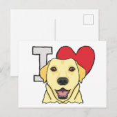 I Love Labradors Briefkaart (Voorkant / Achterkant)