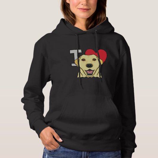 I Love Labradors Hoodie (Voorkant)