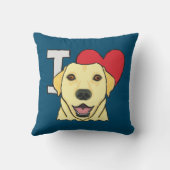 I Love Labradors Kussen (Achterkant)