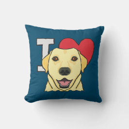 I Love Labradors Kussen