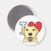 I Love Labradors Magneet (Voorkant / Achterkant)