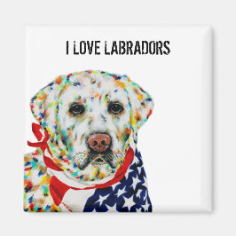 I Love Labradors Magnet