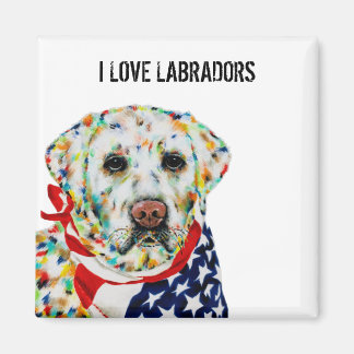 I Love Labradors Magnet