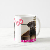 I Love Labradors Mug Koffiemok (Voorkant rechts)
