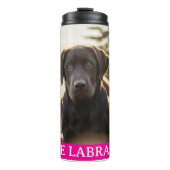 I Love Labradors Thermal Tumbler Thermosbeker (Voorkant)