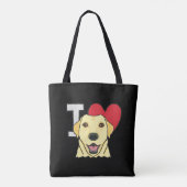 I Love Labradors Tote Bag (Achterkant)
