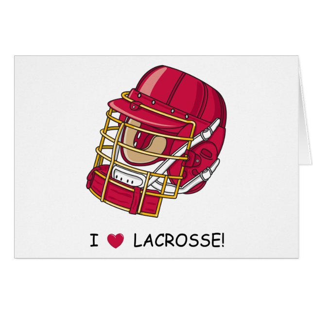 I Love Lacrosse (Voorkant Horizontaal)