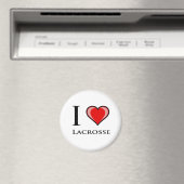 I Love Lacrosse Magneet (Insitu (Vaatwasser))