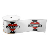 I Love Lacrosse Satijnen Lint (Spoel)