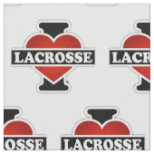 I Love Lacrosse Stof (Close Up)