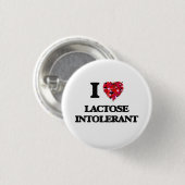 I Love Lactose Intolerant Ronde Button 3,2 Cm (Voorkant /achterkant)