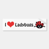 I Love Ladybugs Bumpersticker (Voorkant)