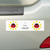 I Love Ladybugs Bumpersticker (Op auto)