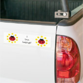 I Love Ladybugs Bumpersticker (Op Truck)