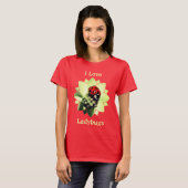 I Love Ladybugs Cute  T-shirt (Voorkant volledig)